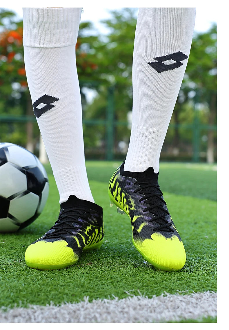 Chaussures de football professionnelles pour hommes, chaussures de football de société, crampons, chaussures de football d'intérieur et d'extérieur, chaussures d'entraînement originales, baskets rapides