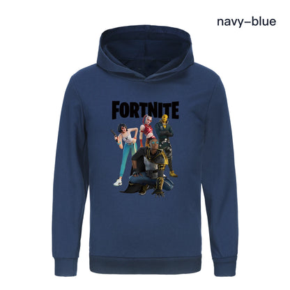 Otroški pulover s kapuco Fortnite, oblačila za deklice s princeskami, modna oblačila za dojenčke dečke, pomladno-jesenska otroška majica, otroški zgornji deli 4403