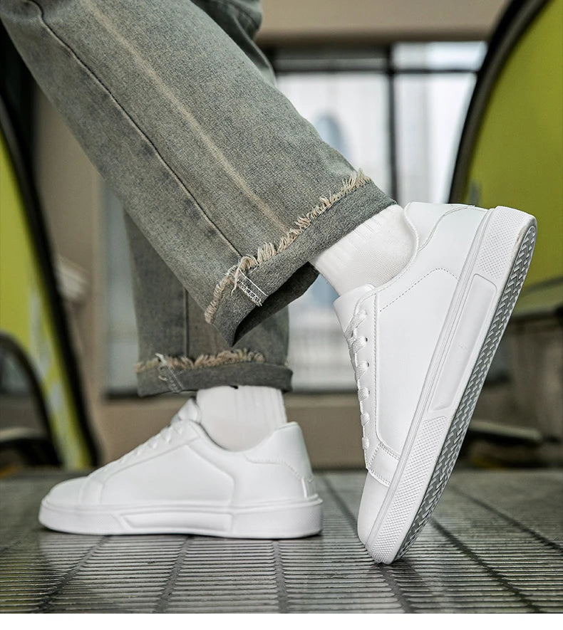 Pantofi bărbați din piele PU, adidași, pantofi casual la modă, pantofi de timp liber pentru bărbați, încălțăminte bărbați, pantofi vulcanizați, pantofi pentru cupluri, pantofi pentru femei