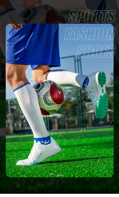 Double Star Men's Genuine TF Turf Soccer Shoes, for Primary School Students, Teenagers, Adults & Kids, Professional Training and Match