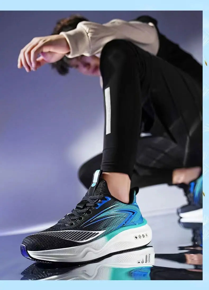 Men's breathable running shoes summer hot sale of the season, casual sporty fish thread soft bottom thick heel cross-border style