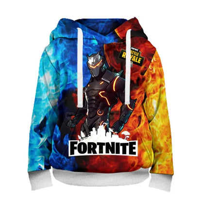 Fortnite Kids Sweatshirt Victory Royale 3D Printed Hoodies for Men, Women, and Children, Game Hooded Streetwear Pullover, Perfect Birthday Gift