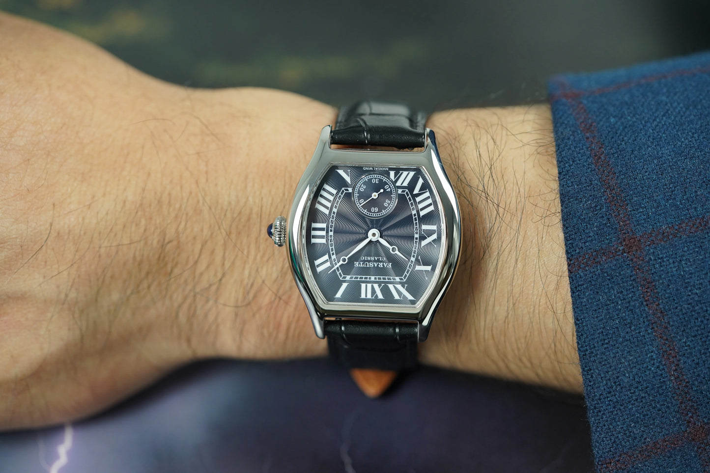 FARASUTE New Classic Hangzhou Customized Movement Manual Mechanical Watch Men's Sapphire Crystal Small Second 50m Waterproof Watch