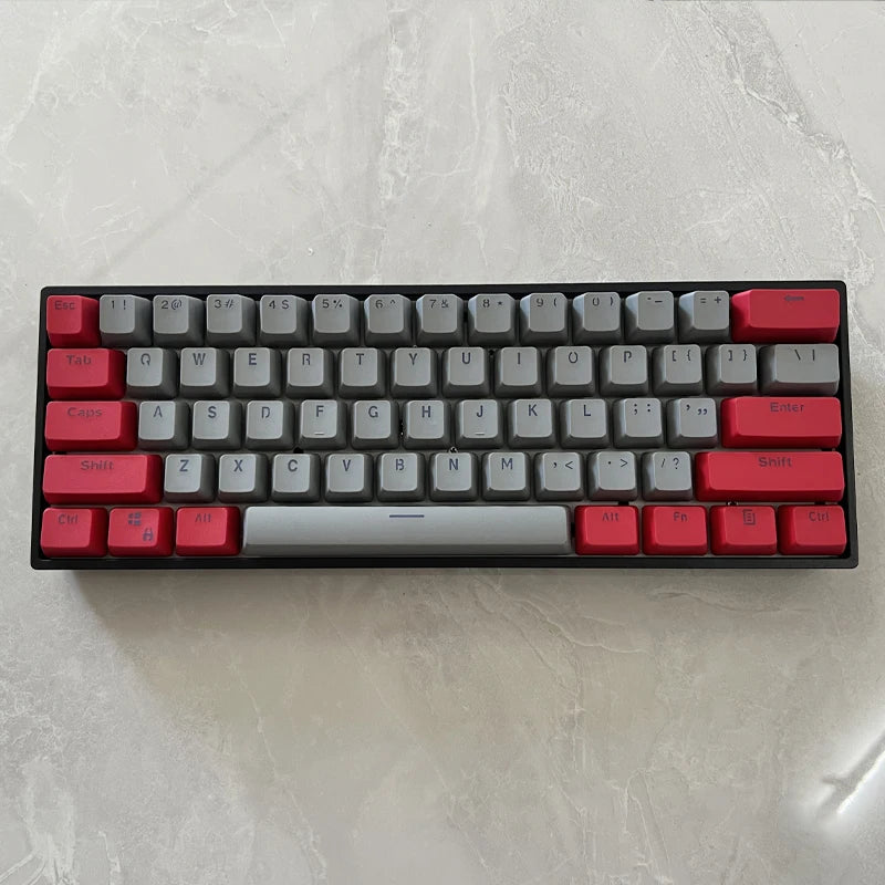 106 Keys Grey Red Keycaps PBT Specials Keycap Backlit Two-Color Key Caps For MX Switch 61/87/104 Mechanical Keyboard