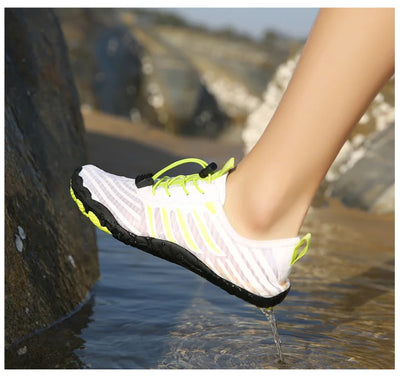 Uomo Donna Scarpe da acqua Scarpe acquatiche Scarpe drenanti Sport da spiaggia Sandali da nuoto Asciugatura rapida Canottaggio A piedi nudi Immersioni Pesca Surf Sneakers