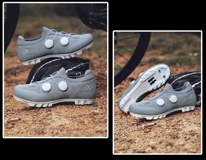 Professional Men's Cycling MTB Shoes Route Cleats Speed Road Bike Sneakers Racing Women Flat Bicycle Mountain SPD Biking Footwear