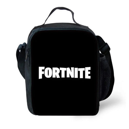 Classic Game Fortnites Child Insulated Large Capacity Bag for Boy Girl Student Outdoor Picnic Resuable Thermal Cooler Lunch Box