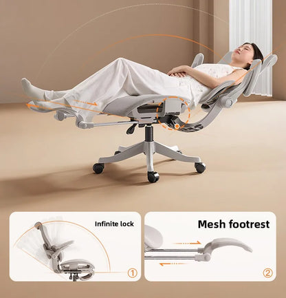 Stable Durable Ergonomic Chair Floating Wing Waist Support Computer Chair Office Chair Back Chair Household E-sports Chair