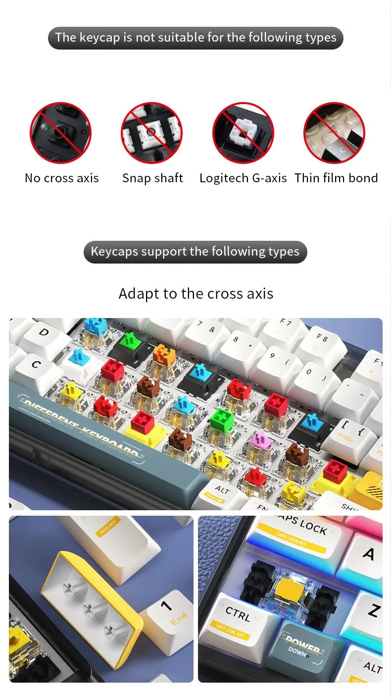 132 Keys OEM Profile Gradient backlit RGB Keycaps For Cherry MX Switch Mechanical Gamer Keyboard PBT Keycap ISO Layout Key caps
