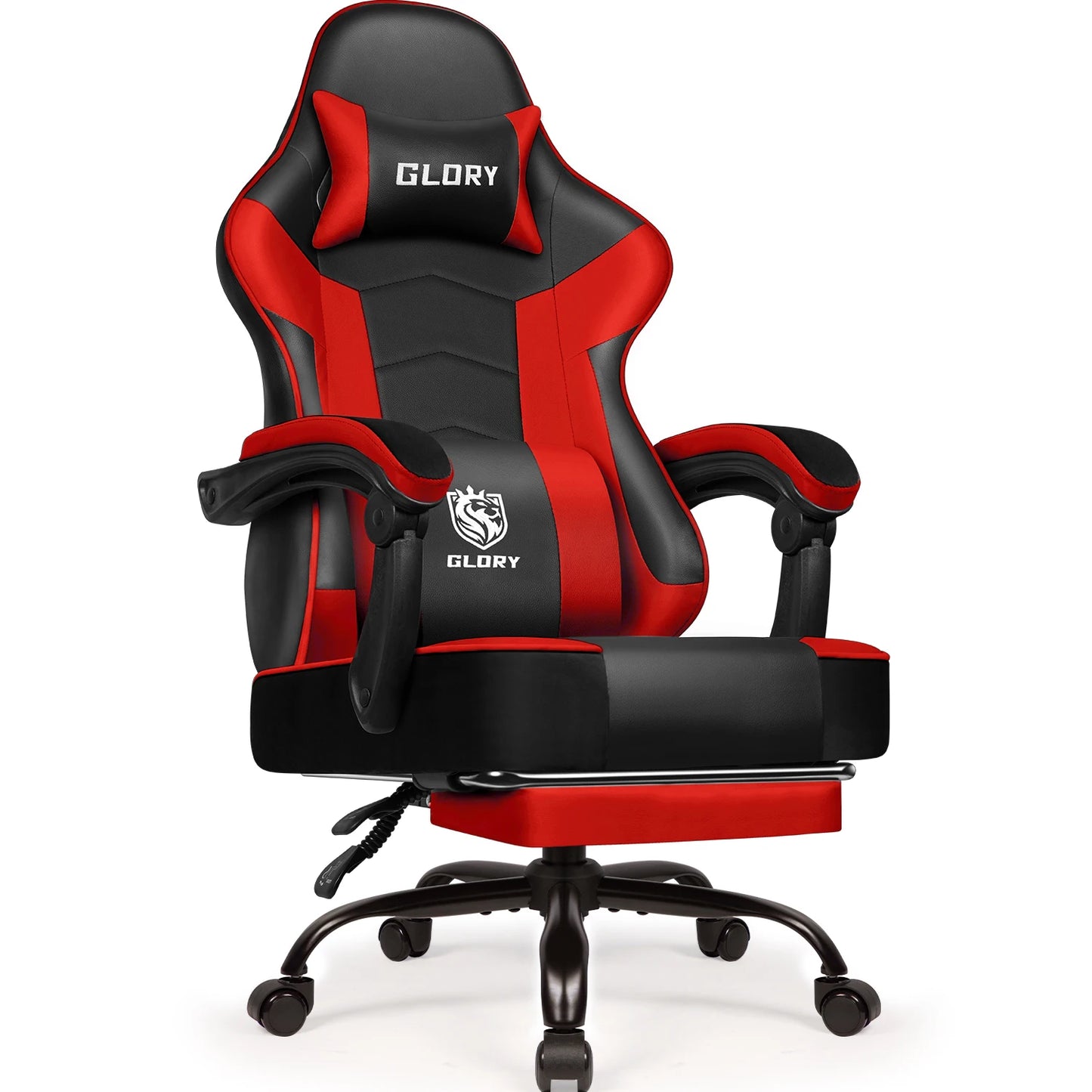 AUTHMIC Gaming Chair Ergonomic Reclining Office Chair with Adjustable Lumbar Support & Headrest High-Back PC Gamer Adults Teen