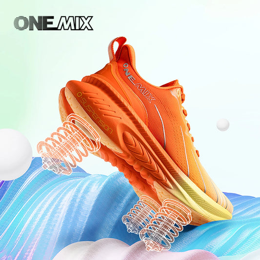 ONEMIX New Top Cushioning Running Shoes for Men Athletic Training Sport Shoes Outdoor Non-Slip Wear-Resistant Sneakers for Men