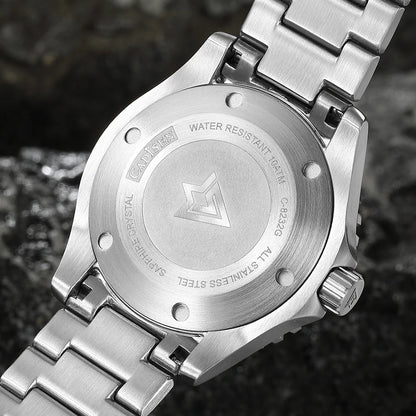 NEW 2026 CADISEN AQUA DIVER Brand Luxury Men Watches Automatic Watch Japan 8215 100M Waterproof Luminous Mechanical Wristwatch
