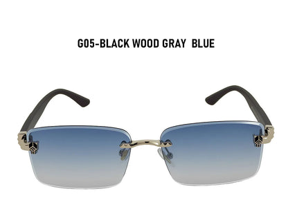 Square Sunglasses Women Luxe 2026 Rimless Sunglass Men Wooden Fashion Glasses Vintage Dropshipping Gafas De Sol Hombre Zonnebril