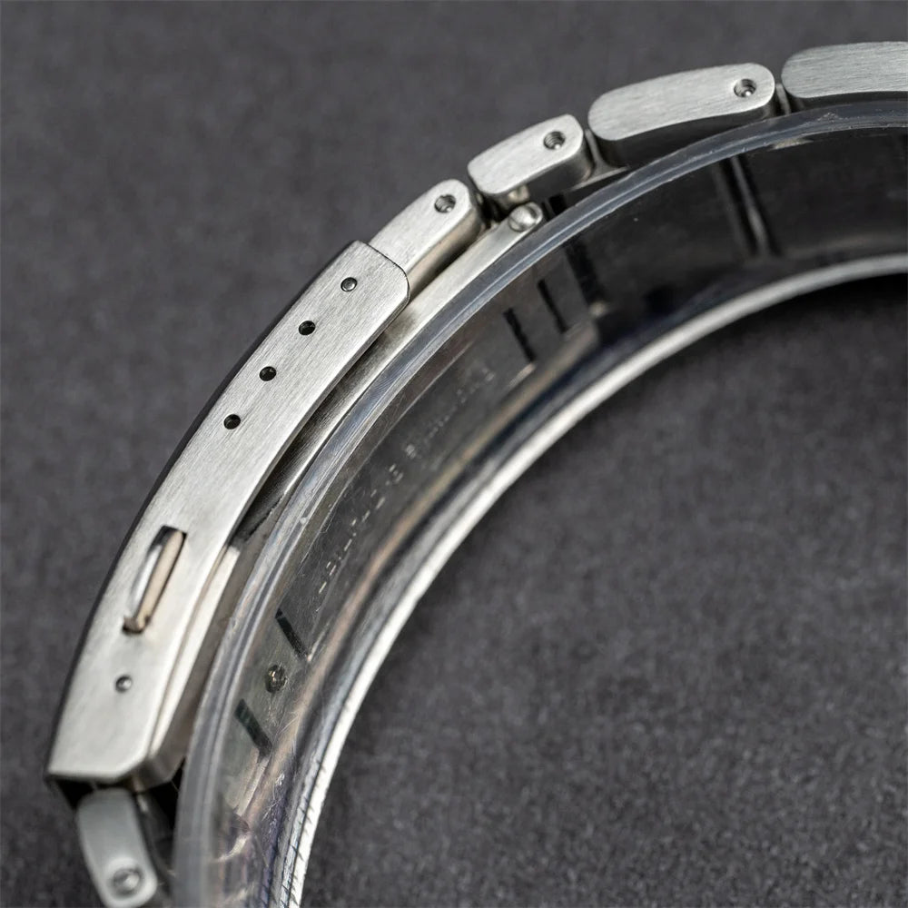 Proxima PX1697 39mm Men Watch White Enamel Dial Bubble Sapphire PT5000 SW200 Automatic Mechanical Vintage Watches 20Bar Luminous