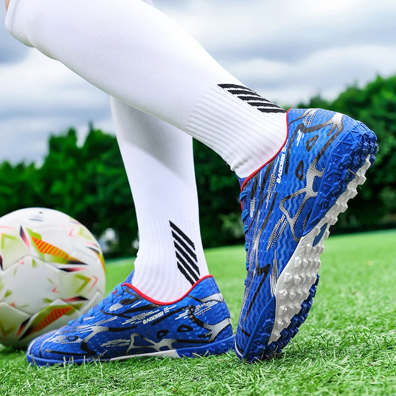 Moški nogometni čevlji, športni trening, nogometni čevlji, mehki, ultralahki, dihalni, profesionalni športni copati, unisex, čevlji s špicami za travo, za tekmo