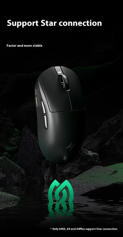 ATK A9 Ultra Wireless Gaming Mouse Tri-Mode 8K, 53g Lightweight Gaming Mouse with Bluetooth, 2.4GHz & Wired, Esports Mouse for PC