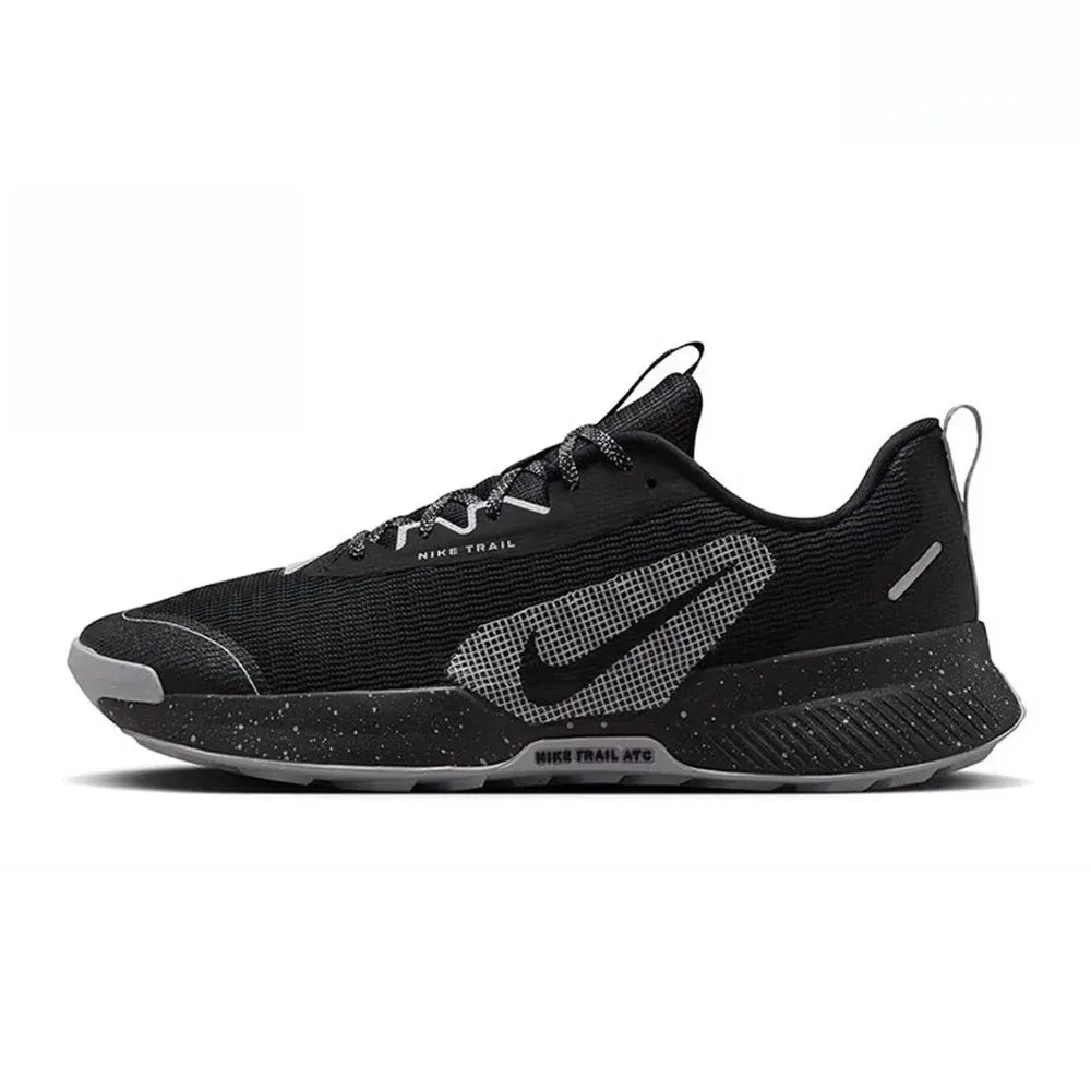 Nike Juniper Irail 3: udobni, trpežni in stabilni nizki tekaški čevlji za moške v črni in sivi barvi FQ0904-001