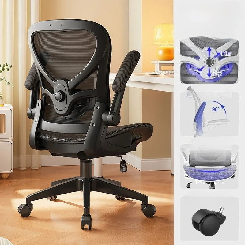Racing Style Gaming Chair Ergonomic Office Chair with 3D Lumbar Support, Adjustable Recliner, Mesh Backrest, Thick Padding, Swivel Computer Chair