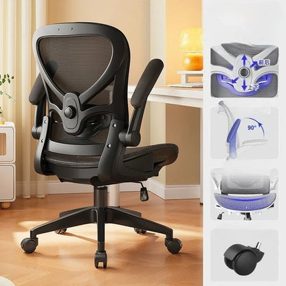 Racing Style Gaming Chair Ergonomic Office Chair with 3D Lumbar Support, Adjustable Recliner, Mesh Backrest, Thick Padding, Swivel Computer Chair