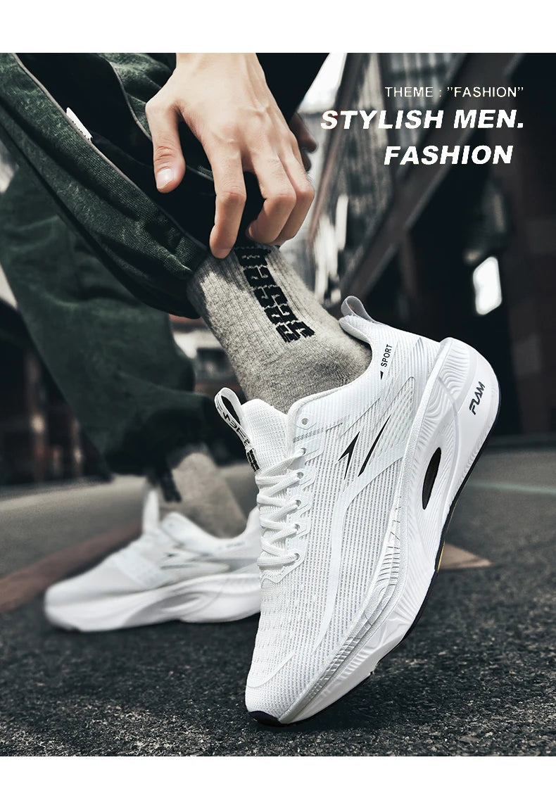 2026 New Men's Sports Running Shoes, Marathon-Ready, Breathable, Lightweight, Comfortable Women's Athletic Sneakers, Jogging Tennis Air Cushion
