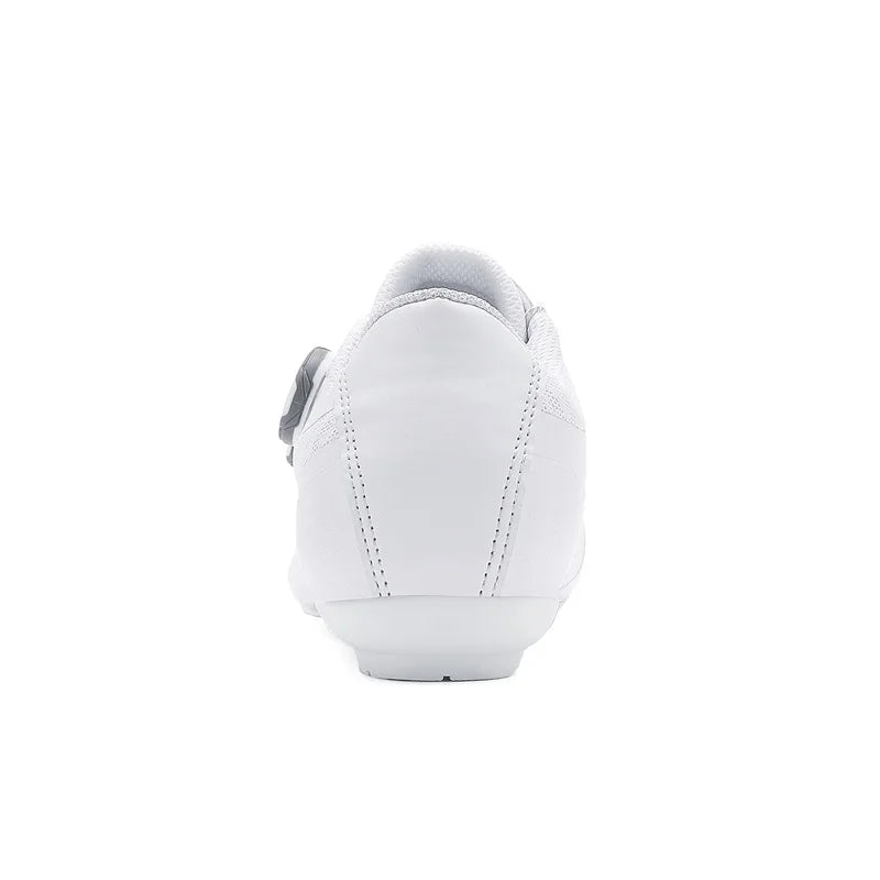 Zapatillas de ciclismo de velocidad para hombre, zapatillas de ciclismo de carretera, zapatillas con calas, zapatillas SPD, zapatillas de ciclismo para pedales planos, calzado de ciclismo para hombre, calzado para actividades al aire libre, color blanco