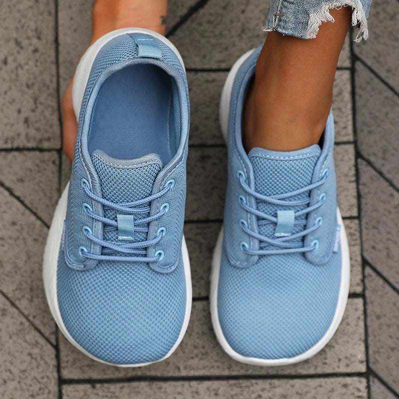 Zapatillas de running para mujer: transpirables, cómodas, para actividades al aire libre y acampada; zapatillas minimalistas con horma ancha y suela blanda, tipo tenis.