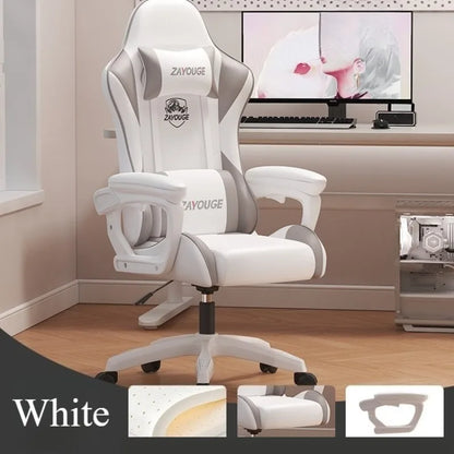 Ergonomic Office Chair with Back Support, Adjustable Height Swivel Gaming Chair with Armrests, Computer Desk Chair for Home Office & Work