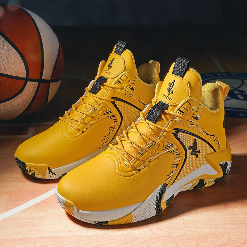 Chaussures de basket-ball pour hommes, respirantes, avec amorti, antidérapantes, résistantes à l'usure, chaussures de course, chaussures de sport pour la salle de sport, baskets de basket-ball pour hommes.