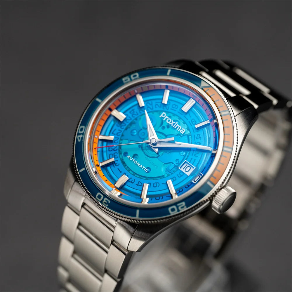 PX1701 39mm Luxury Men's Watches Business Dress Watch For Men Automatic Mechanical Sapphire Glass Date Window 200m Waterproof