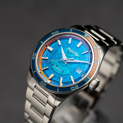 PX1701 39mm Luxury Men's Watches Business Dress Watch For Men Automatic Mechanical Sapphire Glass Date Window 200m Waterproof