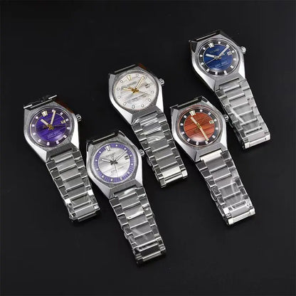 Novo relógio mecânico automático Seiko 2026 para homem e mulher, estilo business e lazer, com calendário, iluminação noturna, impermeável, para casal