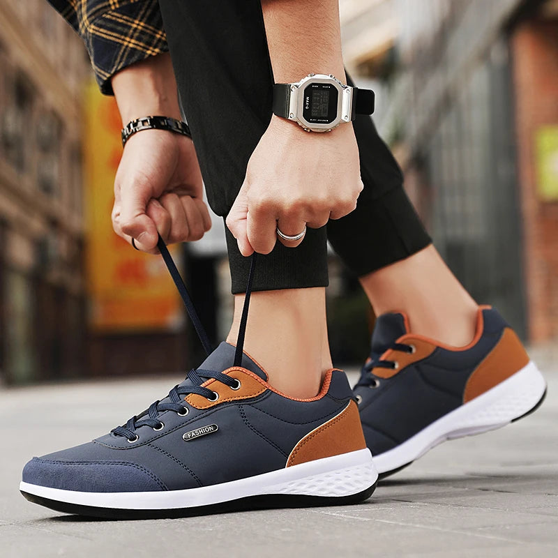 Pantofi din piele pentru bărbați Balan – Adidași la modă, pantofi sport, adidași respirabili pentru bărbați, încălțăminte antiderapantă, pantofi de vacanță pentru bărbați