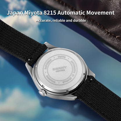 BERNY Full Titanium Automatic Watch for Men Sapphire AR Coated 10Bar Supper Luminous Men Wristwatch Sports Aviation Men Watches