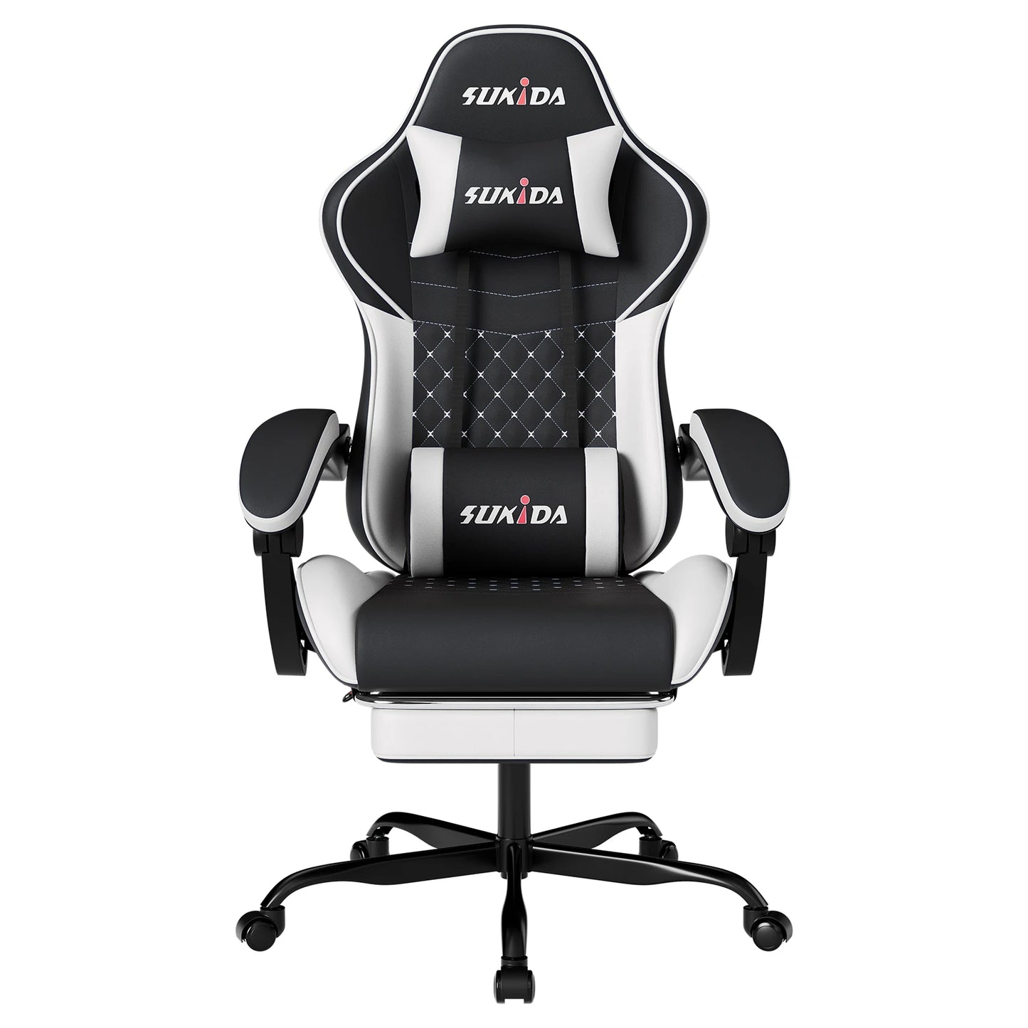 SUKIDA Gaming Chair Ergonomic Video Game Chair Comfortable Computer Chair with Footrest and Lumbar Support Office Chair