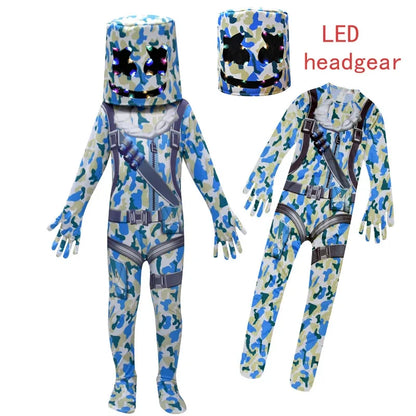 ❤★❤DJ Guerrilla Warfare Costumes Jumpsuits Kids Clown Cosplay Clothes Halloween Christmas Costume Party Game Cos Fortnite Co★♥★