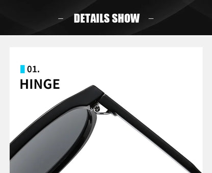 BOYSEEN Beach Sunglasses Man Summer Orange Sun Glasses UV400  Can Do Prescription Glasses Big Frame Blue Eyewear