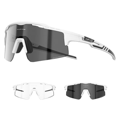 Kapvoe Outdoor Photochromic Bicycle Sports Glasses Men Women Road Cycling Sunglasses UV400 MTB Cycling Eyewea Driving Goggles