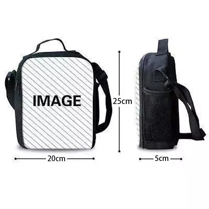 Classic Game FortniteS Child Insulated Large Capacity Bag for Boy Girl Student Outdoor Picnic Resuable Thermal Cooler Lunch Box