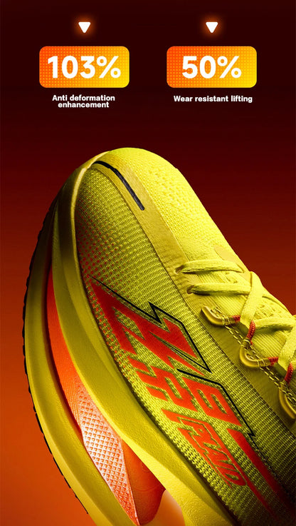 QIAODAN Feiying Plaid 3 Carbon Plate Men's Running Shoes 2026 Marathon Racing Sneakers Rebound Cushion Athletic Shoes QDB023262290