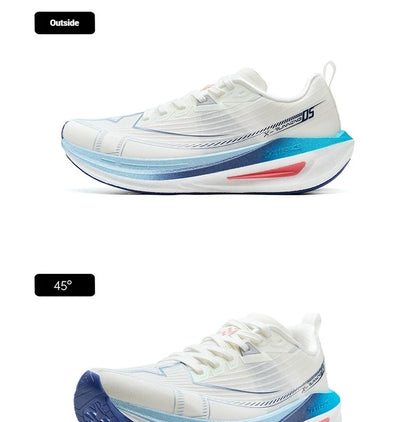 Xtep One Piece Modeling 5.0 Impact-Resistant Men's Lightweight Quick-Drying Marathon Running Sneakers 874219110036