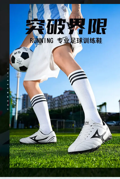 Scarpe da calcio con pulsanti principali e tacchetti lunghi spezzati - Scarpe da calcio per sport all'aperto