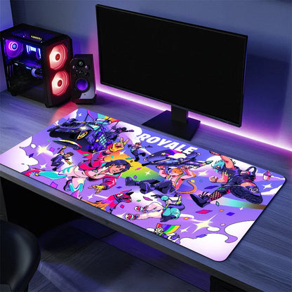 Game F-Fortnite Survival Battle Mouse Pad Large Desk Mat Keyboard Ergonomic Office Rubber PC Non-slip Anti-fray Home Custom