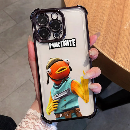 Custodia per telefono Anime Fortnite Game Plating per Xiaomi Redmi A7 15 A3 15C 14C K50 A1 Note 15 14 13 12 12s Pro Plus 4G 5G anti-caduta
