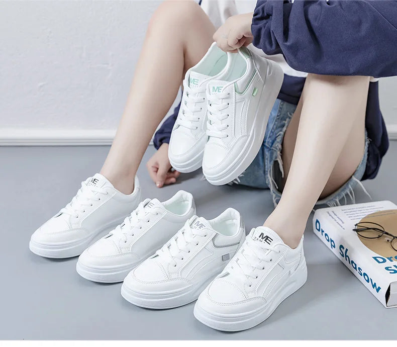 Women's Sneakers Fashion 2025 New Trainers Comfortable Casual Lace-Up Sneakers for Women Tenis Feminino