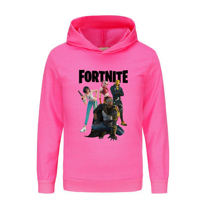 Otroški pulover s kapuco Fortnite, oblačila za deklice s princeskami, modna oblačila za dojenčke dečke, pomladno-jesenska otroška majica, otroški zgornji deli 4403