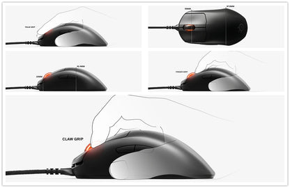 SteelSeries Prime Wired Esports Performance Gaming Mouse 18000 DPI TrueMove Pro Optical Sensor – Magnetic Optical Switches