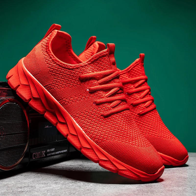 Zapatillas deportivas para hombre, ligeras y transpirables, para correr, para todas las estaciones, tallas grandes, clásicas, informales, deportivas, con suela gruesa, para caminar
