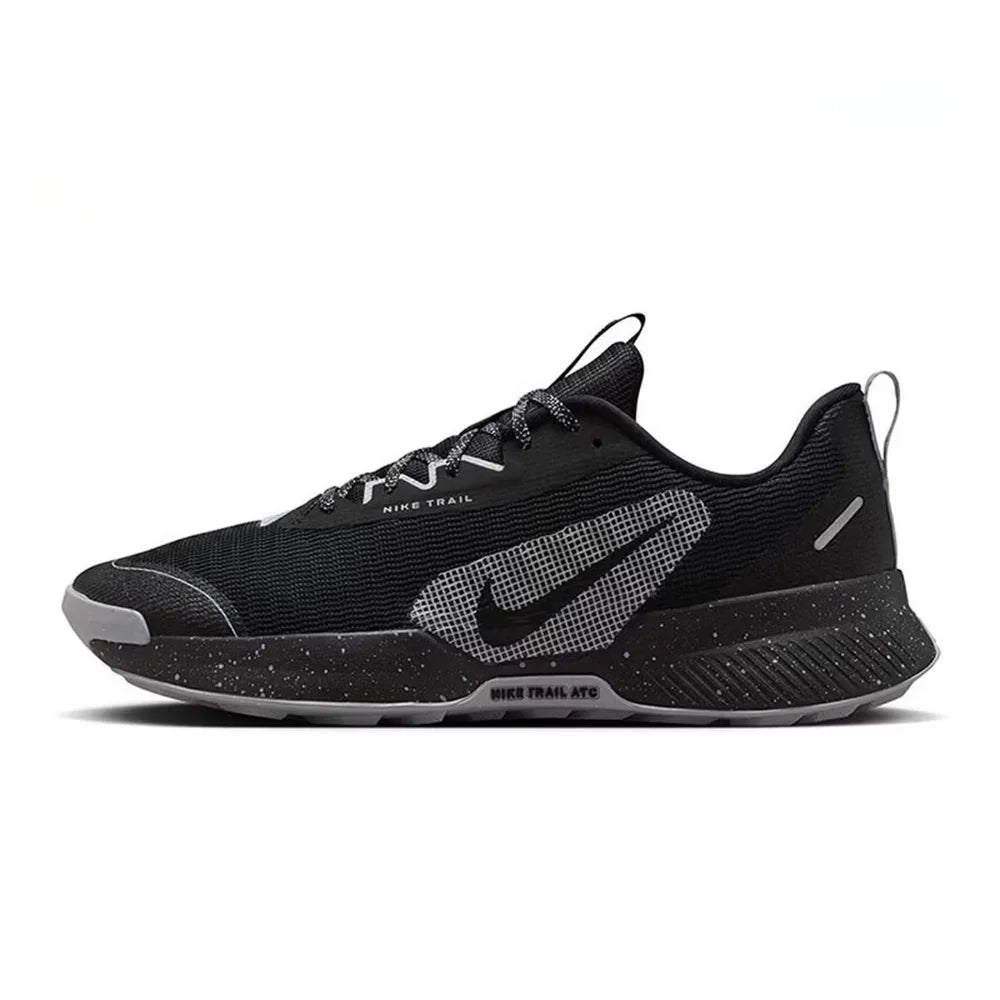 Nike Juniper Irail 3: udobni, trpežni in stabilni nizki tekaški čevlji za moške v črni in sivi barvi FQ0904-001