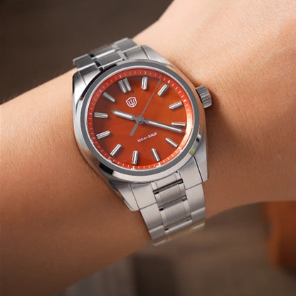 Watchdives New WD0003B ‌Aventurine Dial Watch VH31 Quartz Movement Sapphire Crystal Luminous 100m Waterproof 36mm Vintage Watch