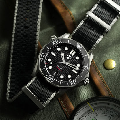 Watchdives WD007 V2 39mm Titanium Dive Watch PT5000 Automatic Movement Luminous 200m Waterproof Domed Bubble Sapphire Watches